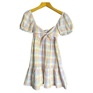 Amanda Uprichard Goldie Dress in Picnic Gingham Size: X-Small